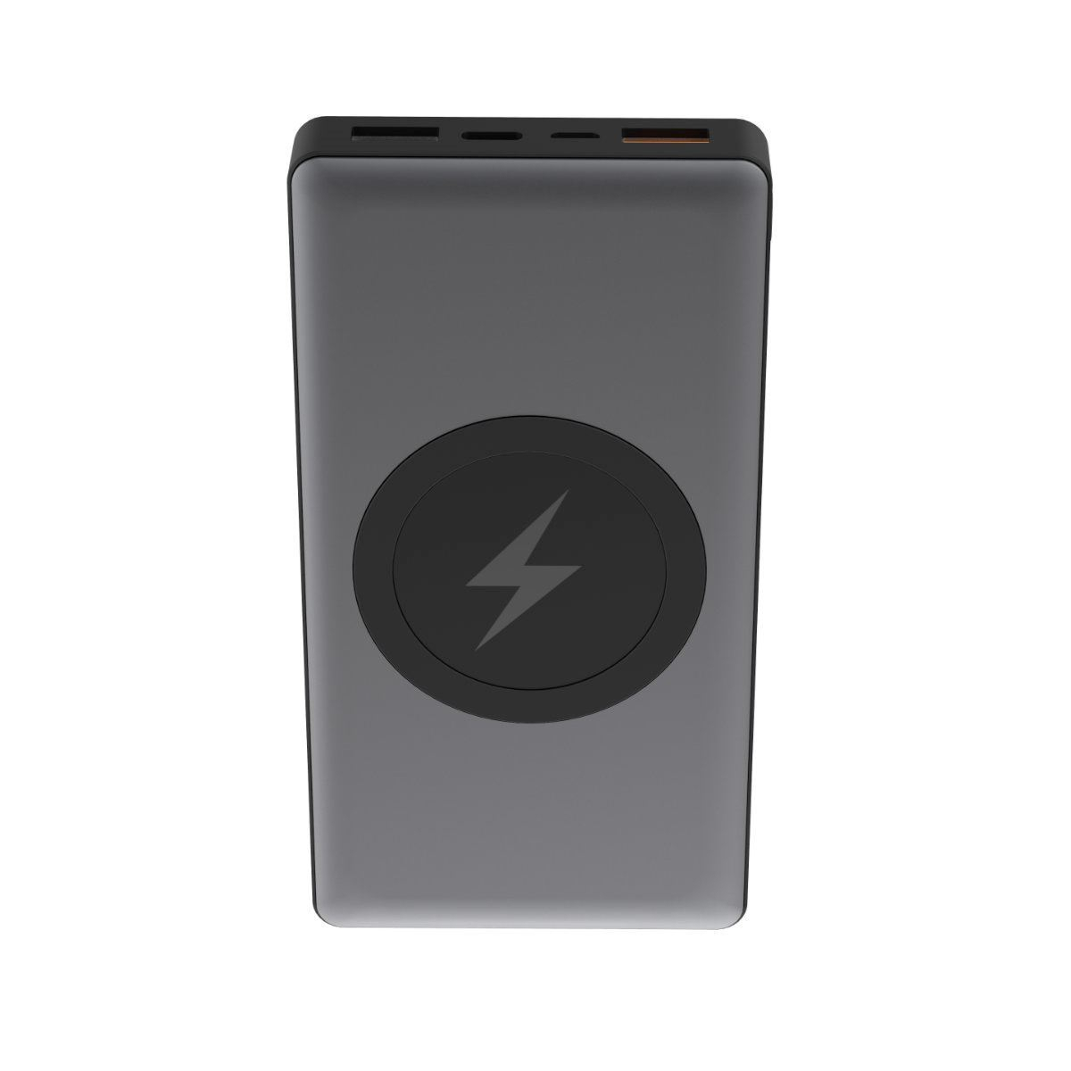 Acumulator extern Qi wireless Platinet 44571,10000mAh Quick Charge,USB tip C,2 intrari 3 iesiri,gri [13]