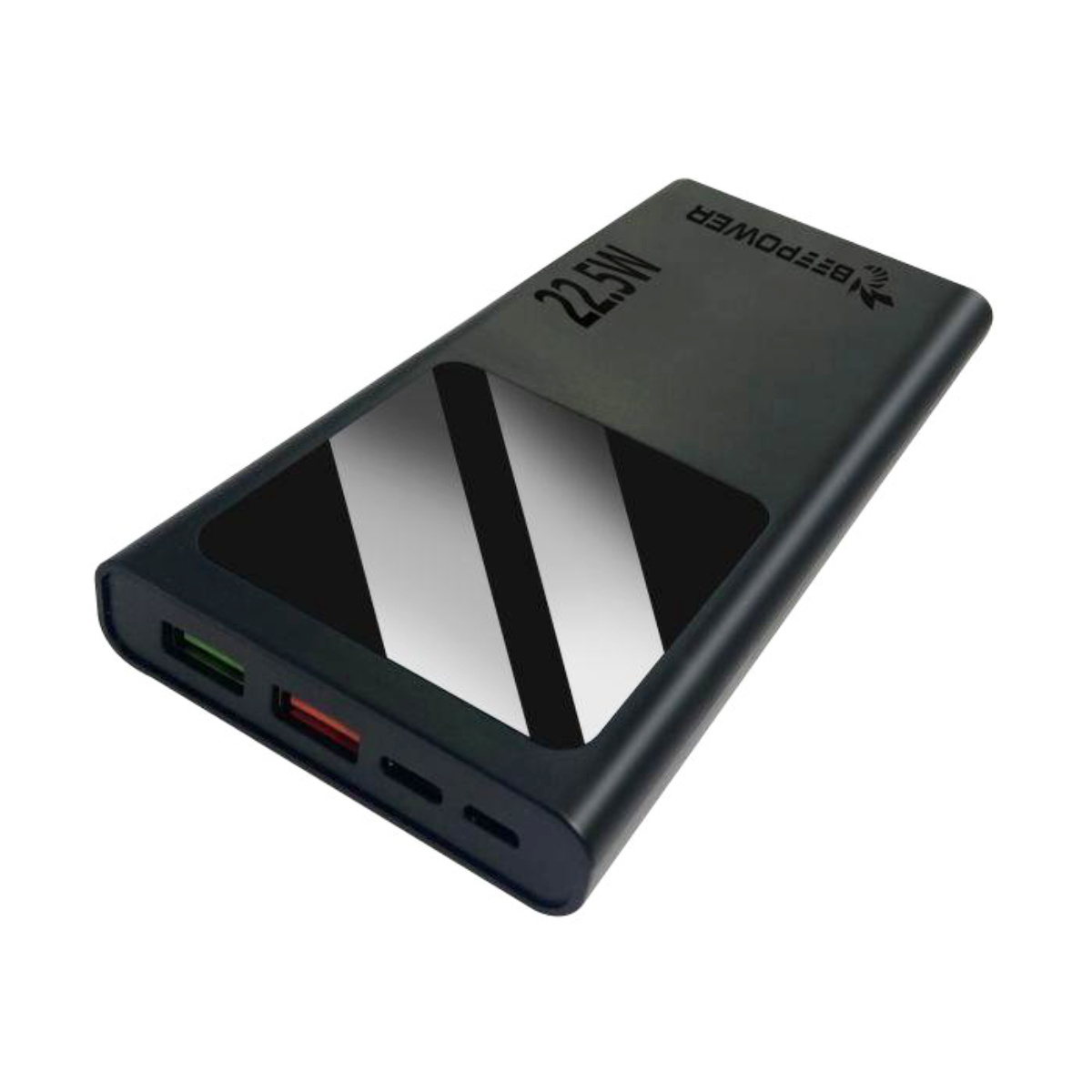 Acumulator portabil PD 22.5W, 10000mAh, tip Power bank, BeePower BP-10 50008, QC, USB-A si C, display si lanterna, negru [2]
