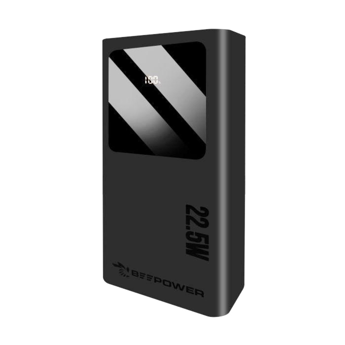 Acumulator portabil PD 22.5W, 30000mAh, tip Power bank BeePower BP-30 50012, QC, USB-A si C, display si lanterna, negru [2]