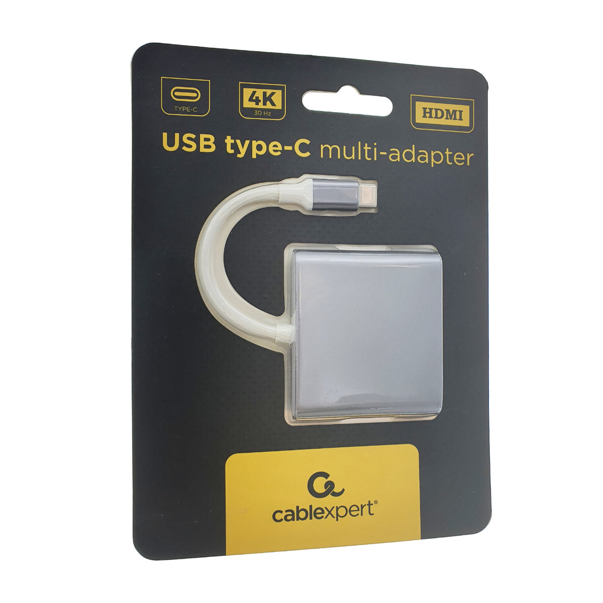 Adaptor 3 in 1, Cablexpert 11205, USB 3.1 tip C tata la port HDMI mama, USB 3.0 mama si port USB tip C PD 2.0 pentru incarcare [4]