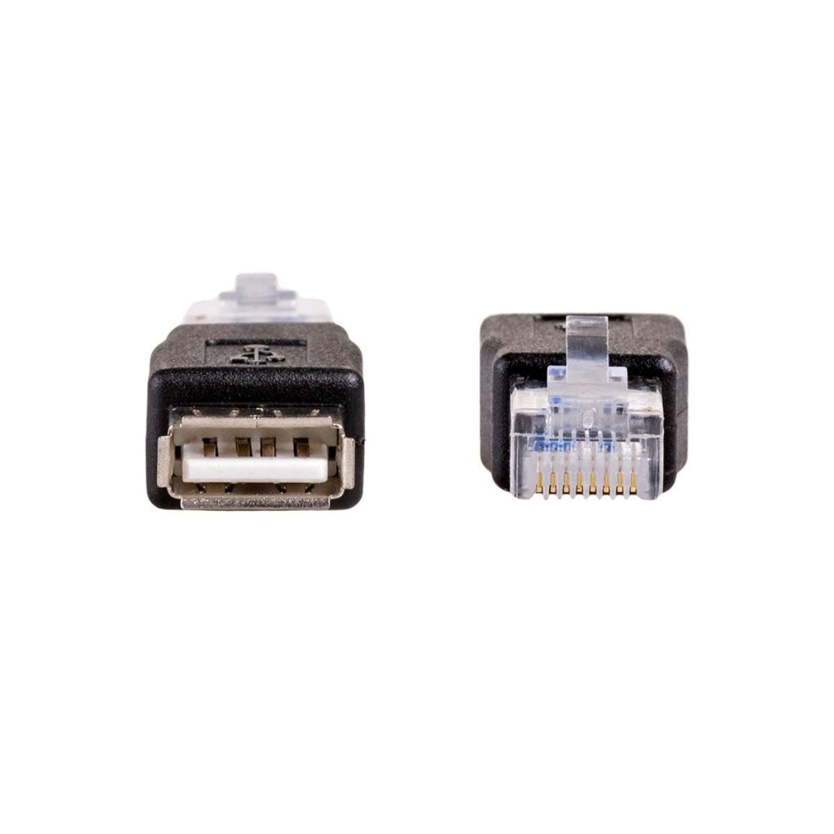 Adaptor Akyga 13226, USB 2.0 mama la RJ45 tata, convertor cablu USB la cablu de retea [7]