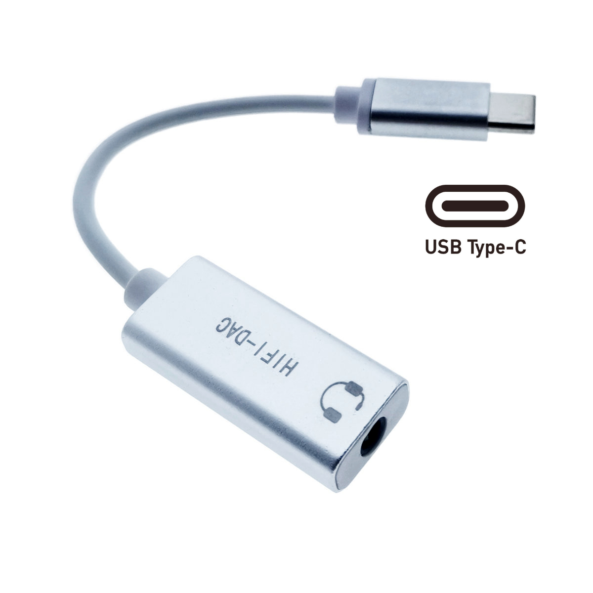 Adaptor audio, convertor USB Type C tata la Jack 3.5 mm mama, gri deschis [11]
