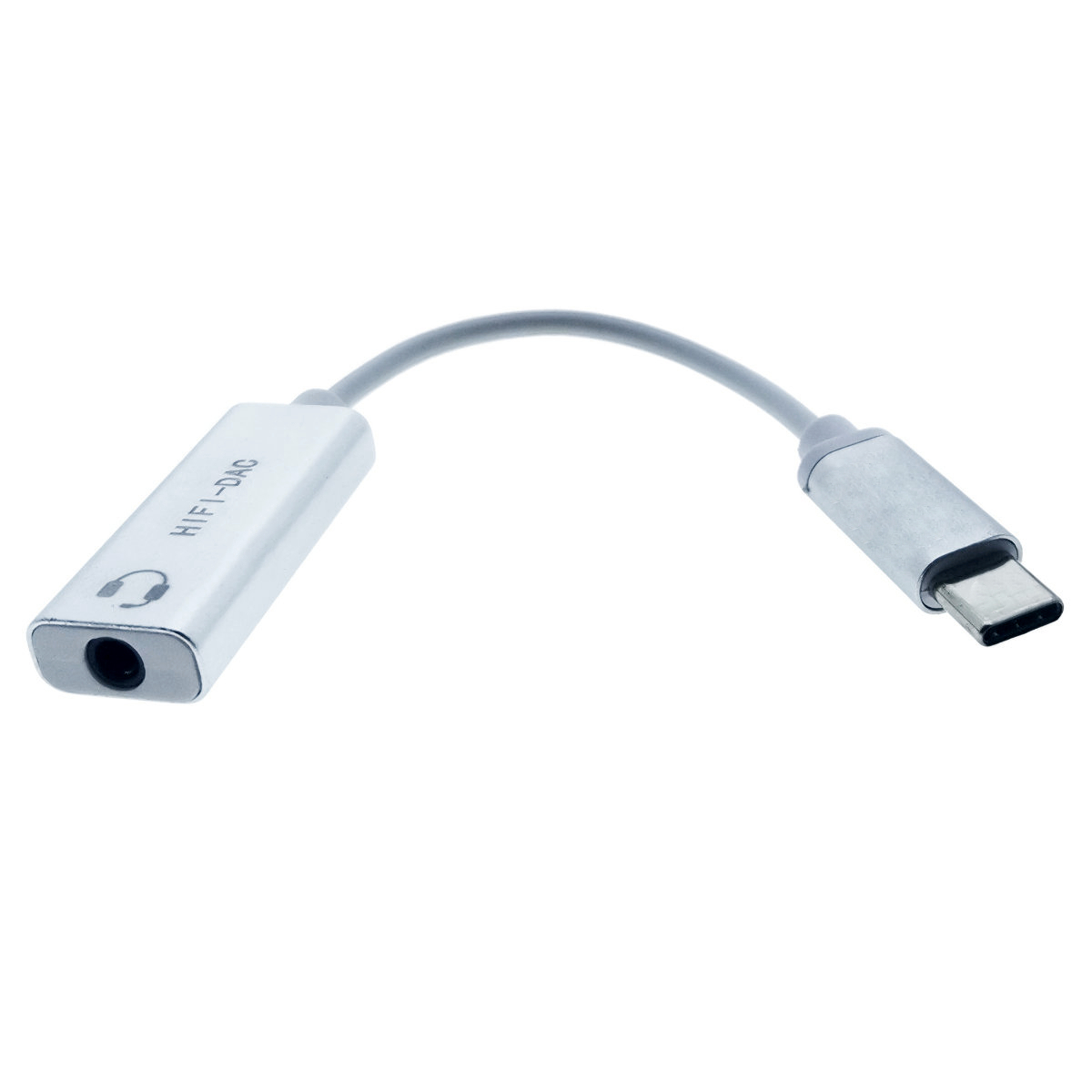Adaptor audio, convertor USB Type C tata la Jack 3.5 mm mama, gri deschis [3]