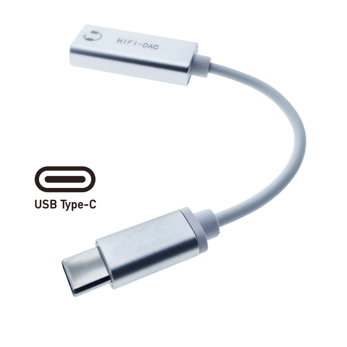 Adaptor audio, convertor USB Type C tata la Jack 3.5 mm mama, gri deschis [10]