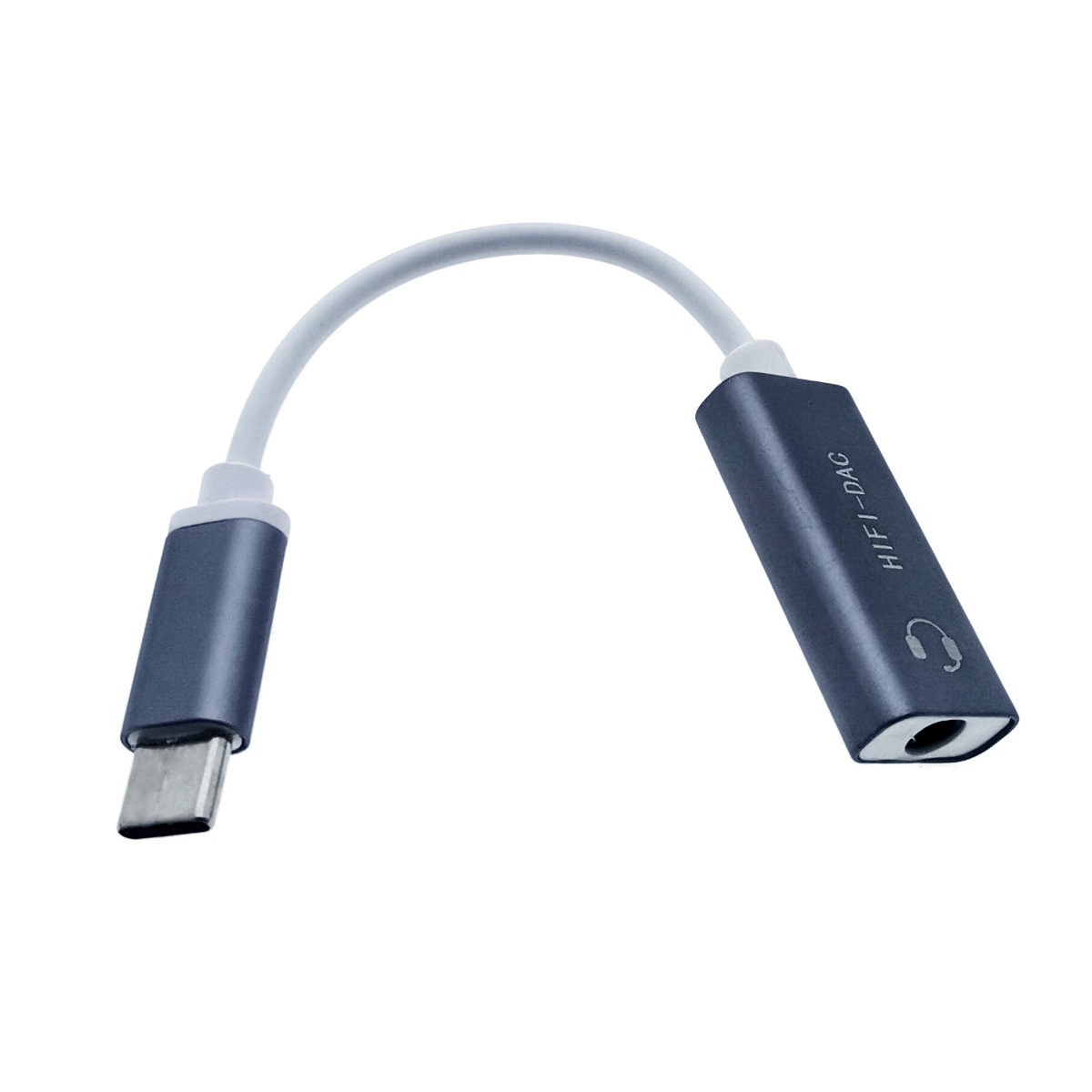 Adaptor audio, convertor USB Type C tata la Jack 3.5 mm mama, gri inchis [7]