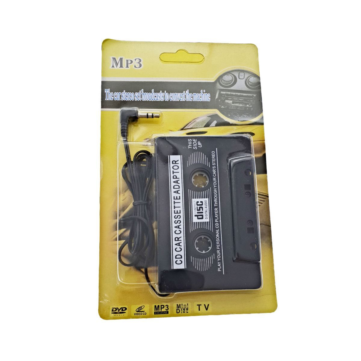 Adaptor caseta audio cu AUX jack 3.5mm,portabil,negru [6]