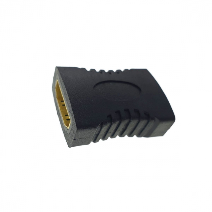 Adaptor HDMI AF mama la HDMI AF mama,contacte aurite,negru [4]