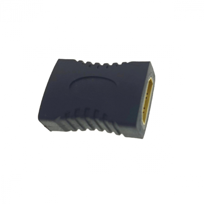 Adaptor HDMI AF mama la HDMI AF mama,contacte aurite,negru [3]