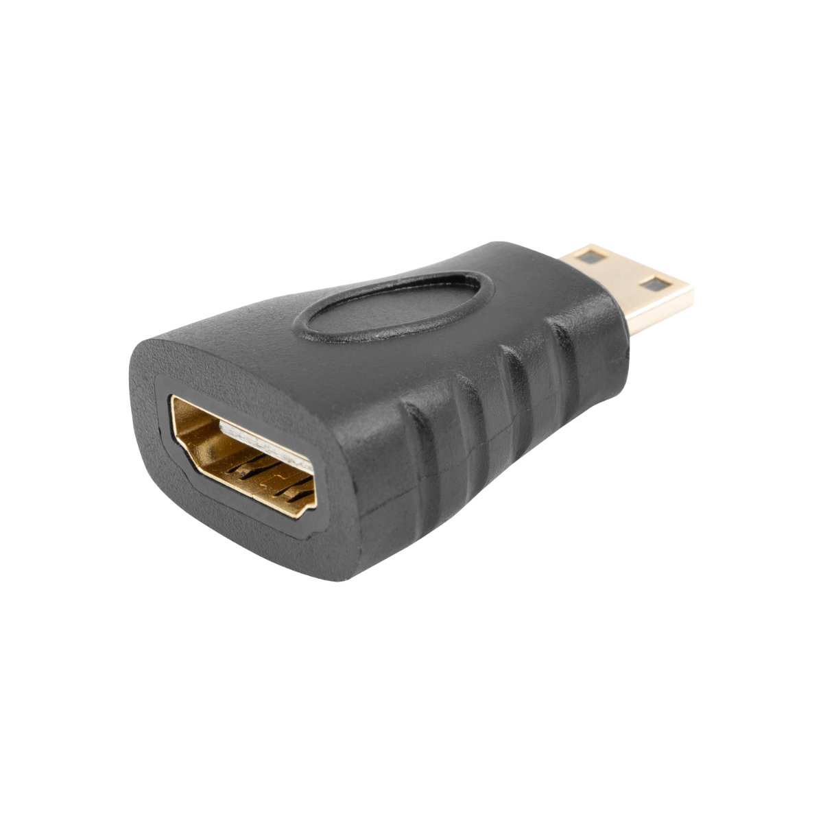 Adaptor HDMI mama la miniHDMI tata, Lanberg 42744, rezolutie 3842 x 2160 la 30 Hz, ARC, negru [4]