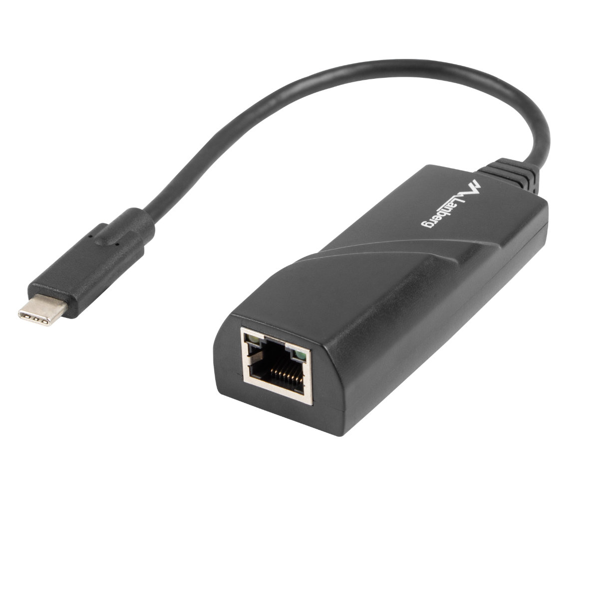 Adaptor LAN Gigabit Lanberg 41871, USB 3.1 tip C la RJ45 ethernet 1000Mbps [8]