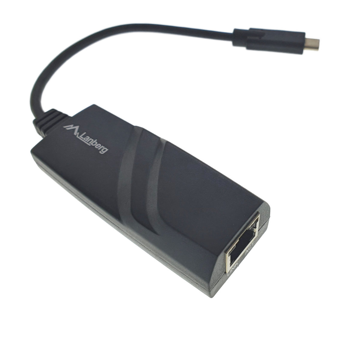 Adaptor LAN Gigabit Lanberg 41871, USB 3.1 tip C la RJ45 ethernet 1000Mbps [14]