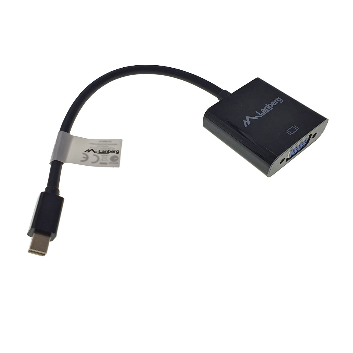 Adaptor Lanberg 40869, DisplayPort Mini tata la VGA mama, rezolutie Full HD 1080p la 60Hz, cu cablu 20 cm [6]