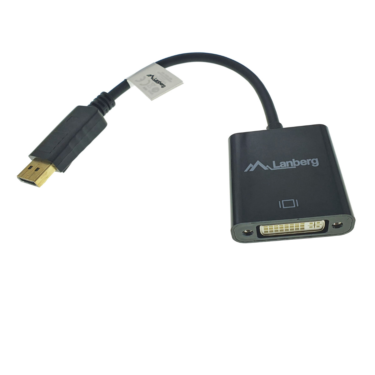 Adaptor Lanberg 40870, cu cablu si conectori DisplayPort tata la DVI-D (24+5) mama, rezolutie Full HD 1080p la 60 Hz, negru [8]