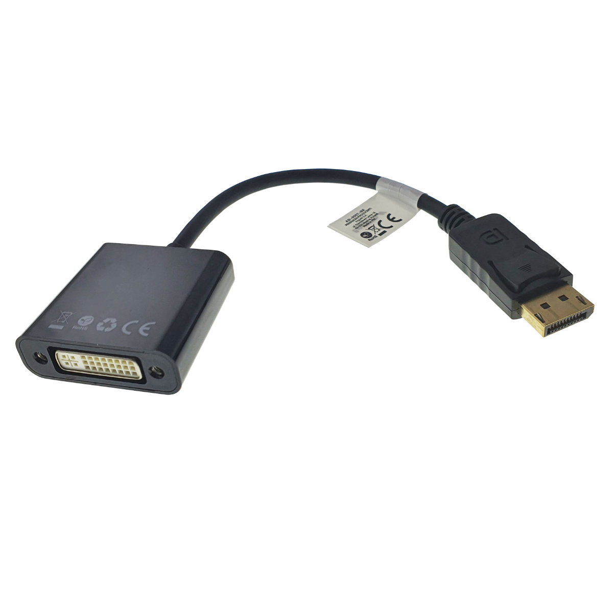 Adaptor Lanberg 40870, cu cablu si conectori DisplayPort tata la DVI-D (24+5) mama, rezolutie Full HD 1080p la 60 Hz, negru [11]