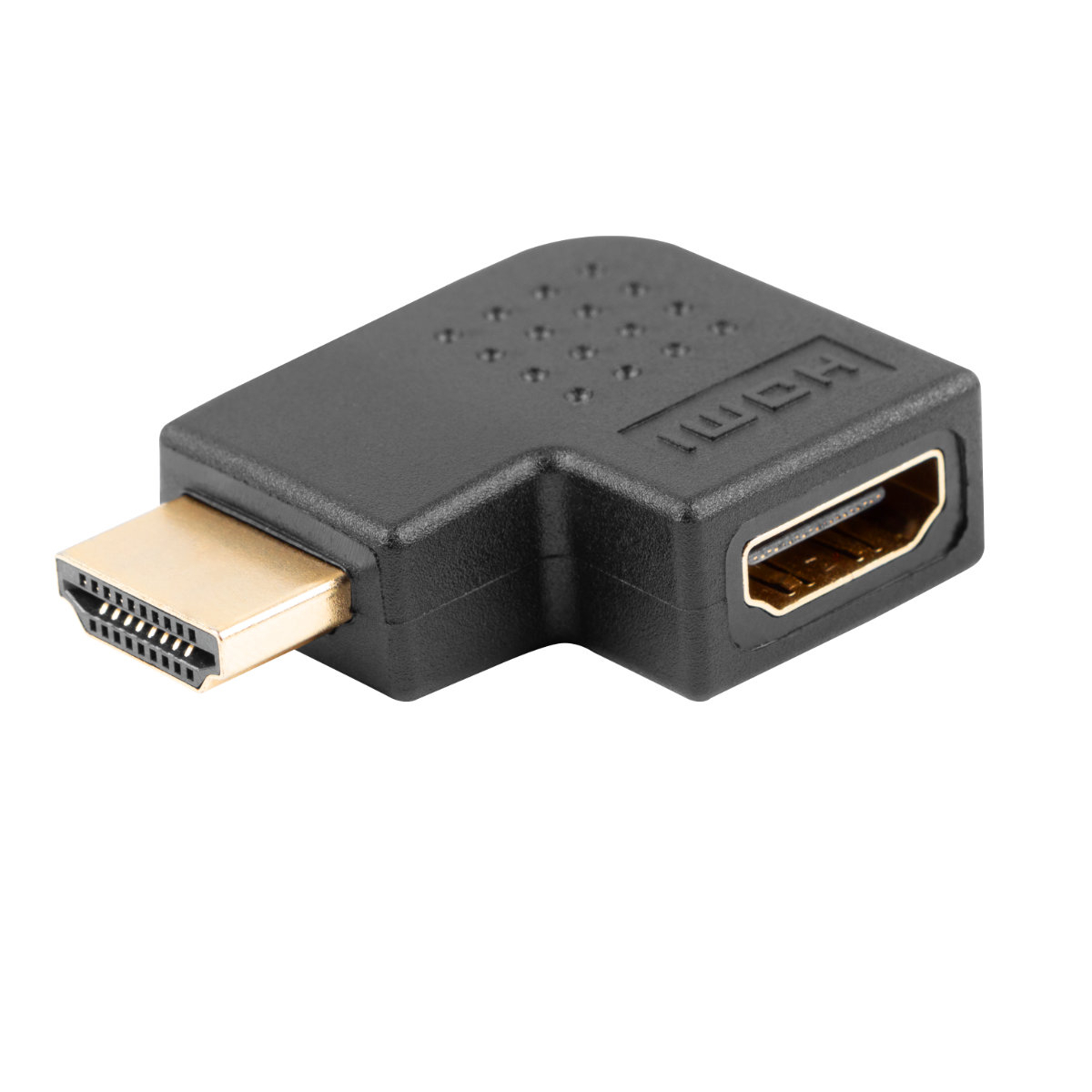Adaptor Lanberg 42742, HDMI tata la HDMI mama, unghi 90 grade la stanga [4]