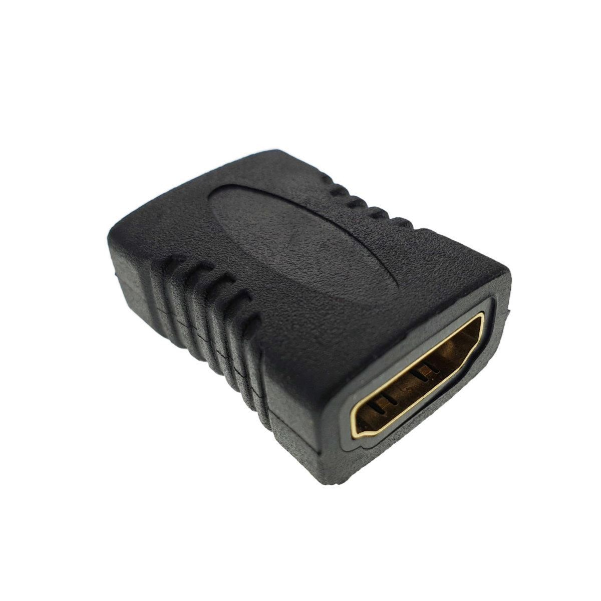 Adaptor Lanberg HDMI AF mama la HDMI AF mama,contacte aurite,negru [6]