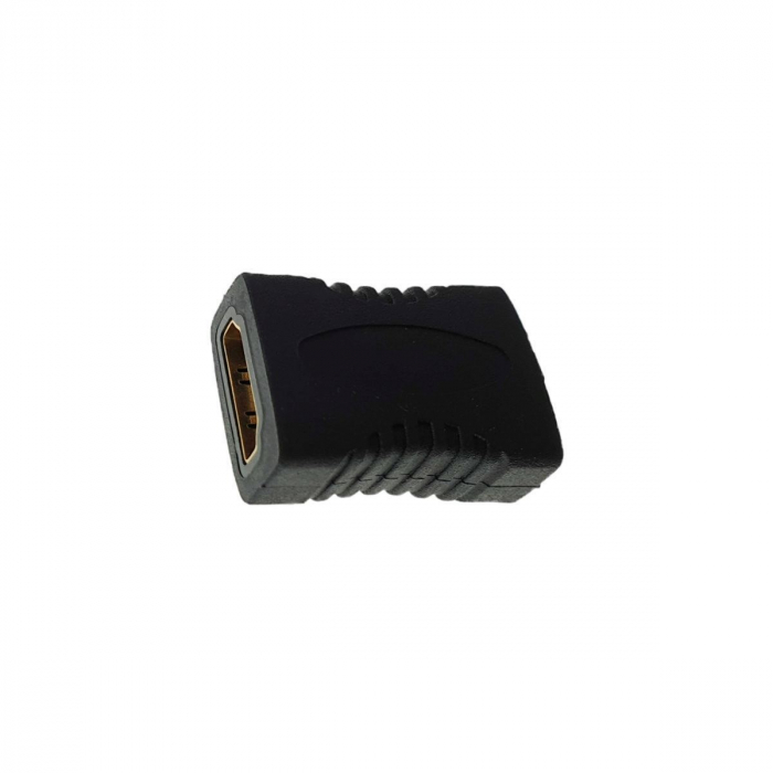 Adaptor Lanberg HDMI AF mama la HDMI AF mama,contacte aurite,negru [3]