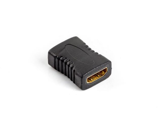 Adaptor Lanberg HDMI AF mama la HDMI AF mama,contacte aurite,negru [4]