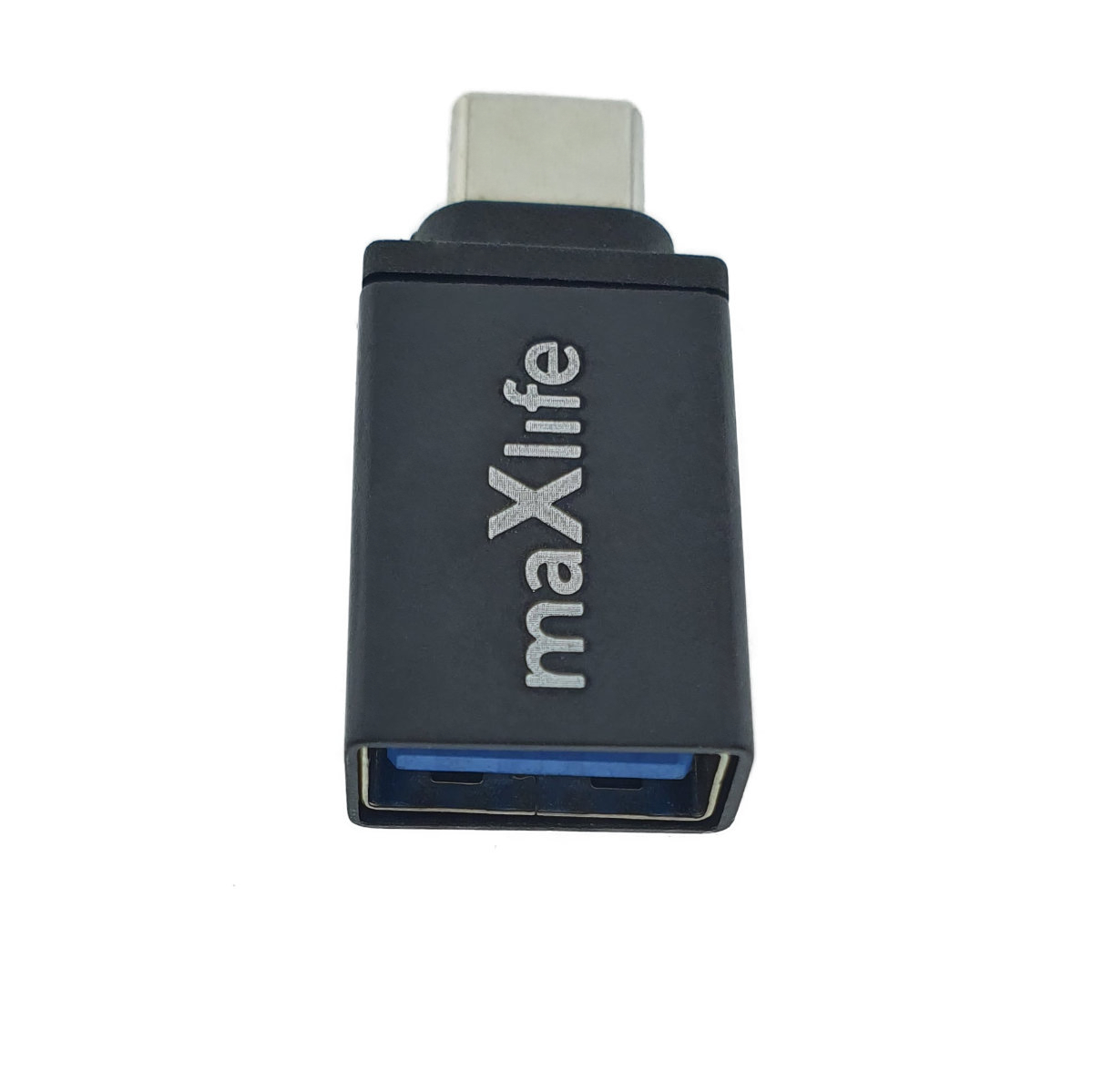 Adaptor Maxlife 94074, USB 3.0 mama la USB tip C tata, in blister, negru [1]