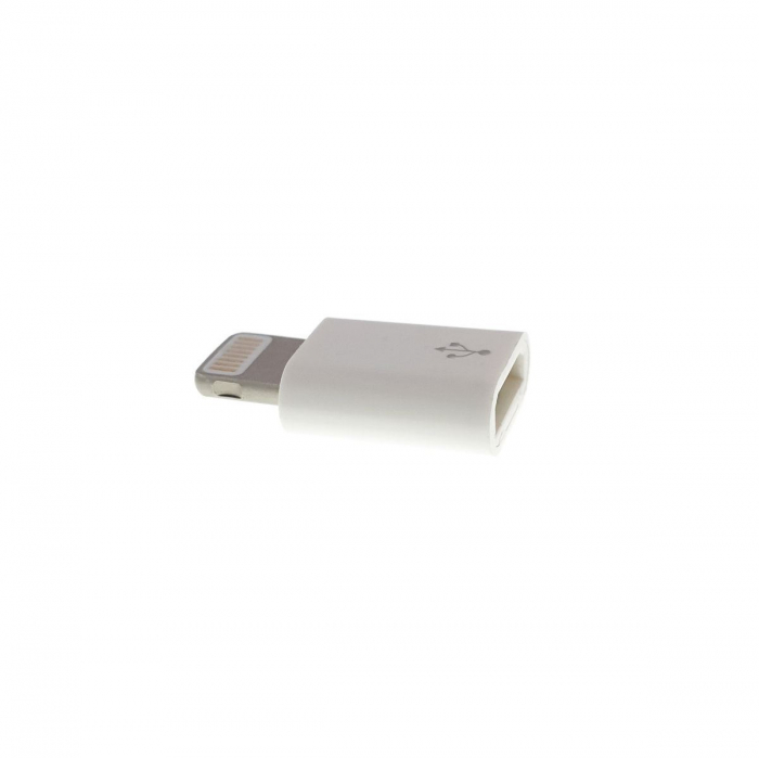 Adaptor microUSB la lightning 8 pini pentru iPhone, alb [2]