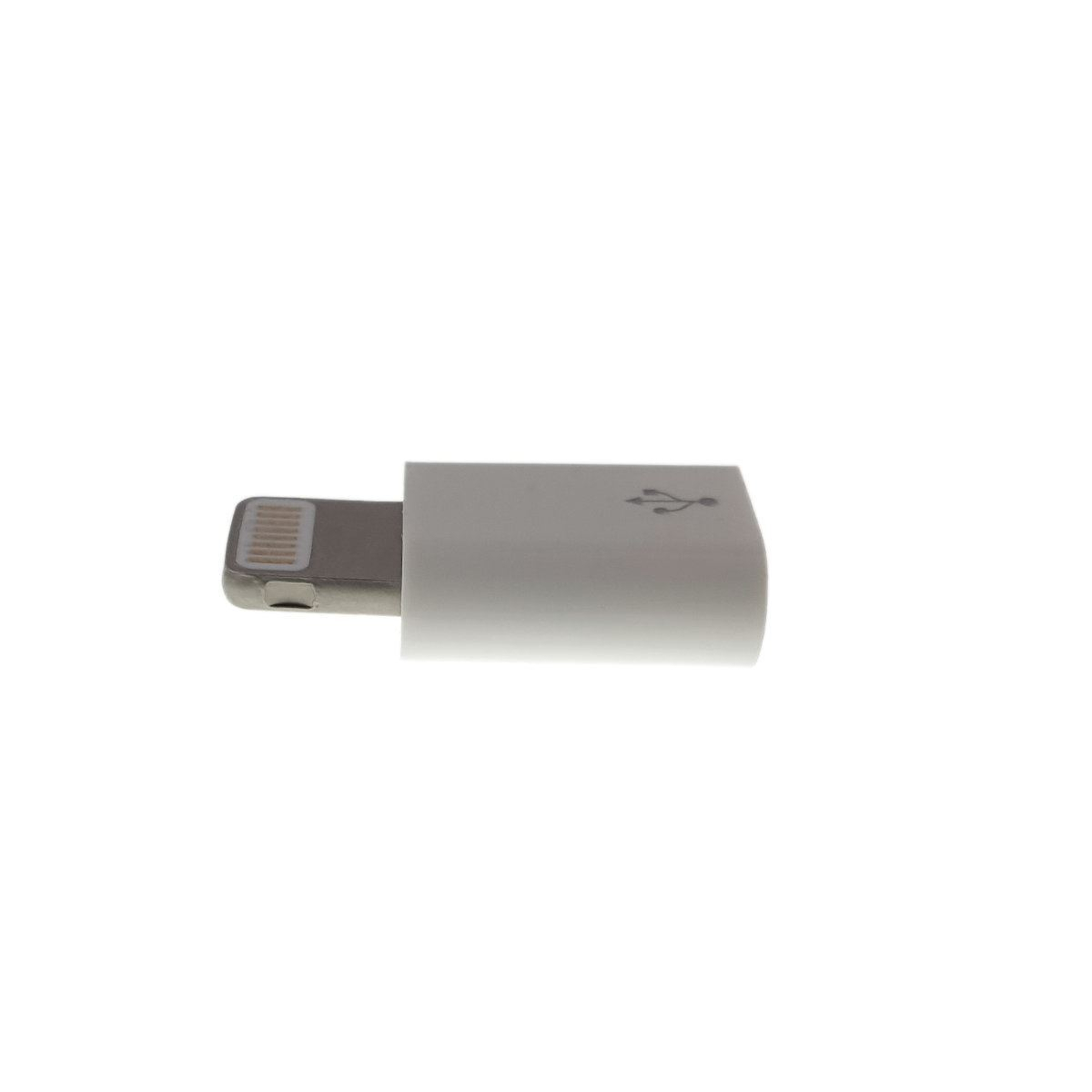 Adaptor microUSB la lightning 8 pini pentru iPhone, alb [8]