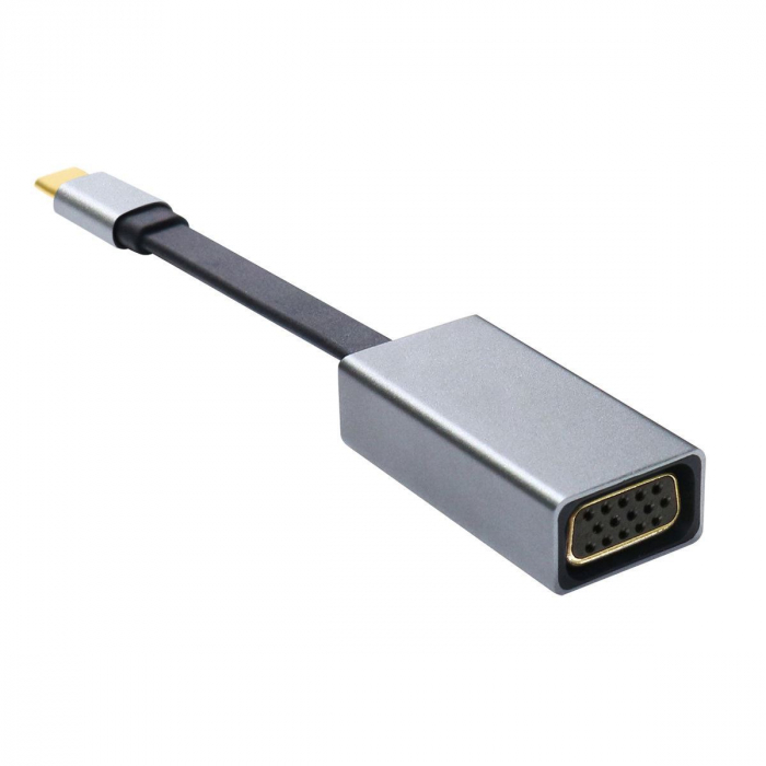 Adaptor multimedia Platinet 44711,USB tip C la VGA,1080p 60Hz [2]