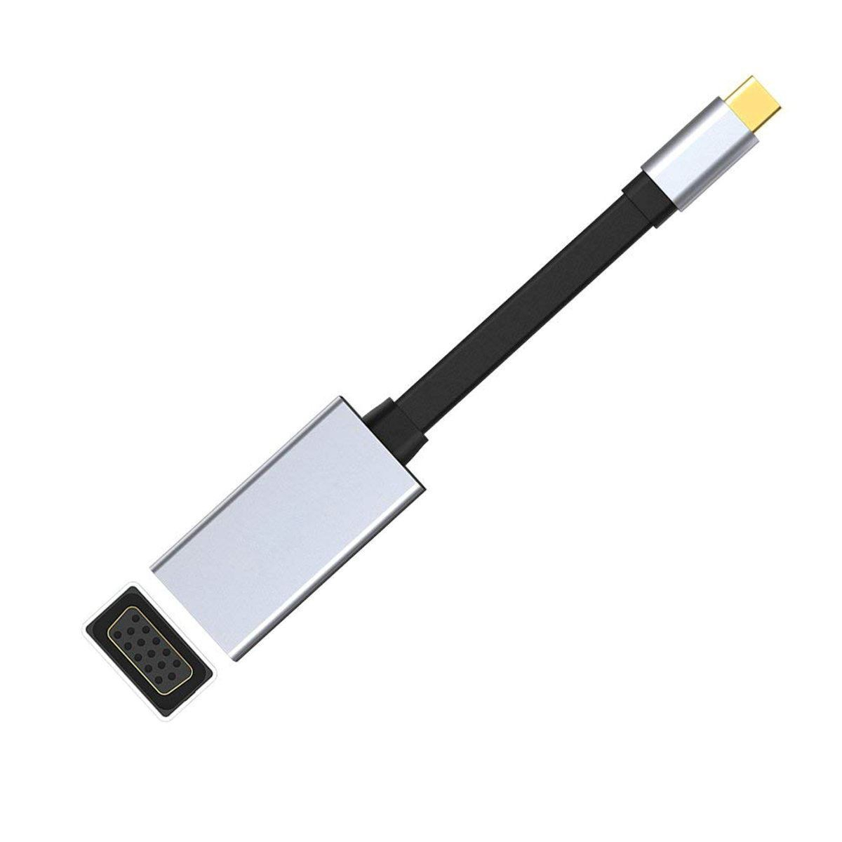 Adaptor multimedia Platinet 44711,USB tip C la VGA,1080p 60Hz [8]