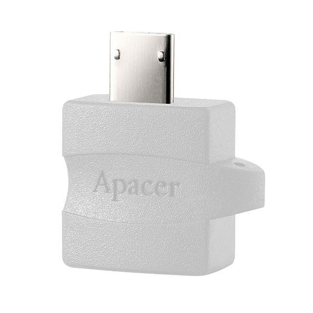 Adaptor OTG Apacer A610W,USB 2.0 la microUSB,pentru transfer de date,alb [2]