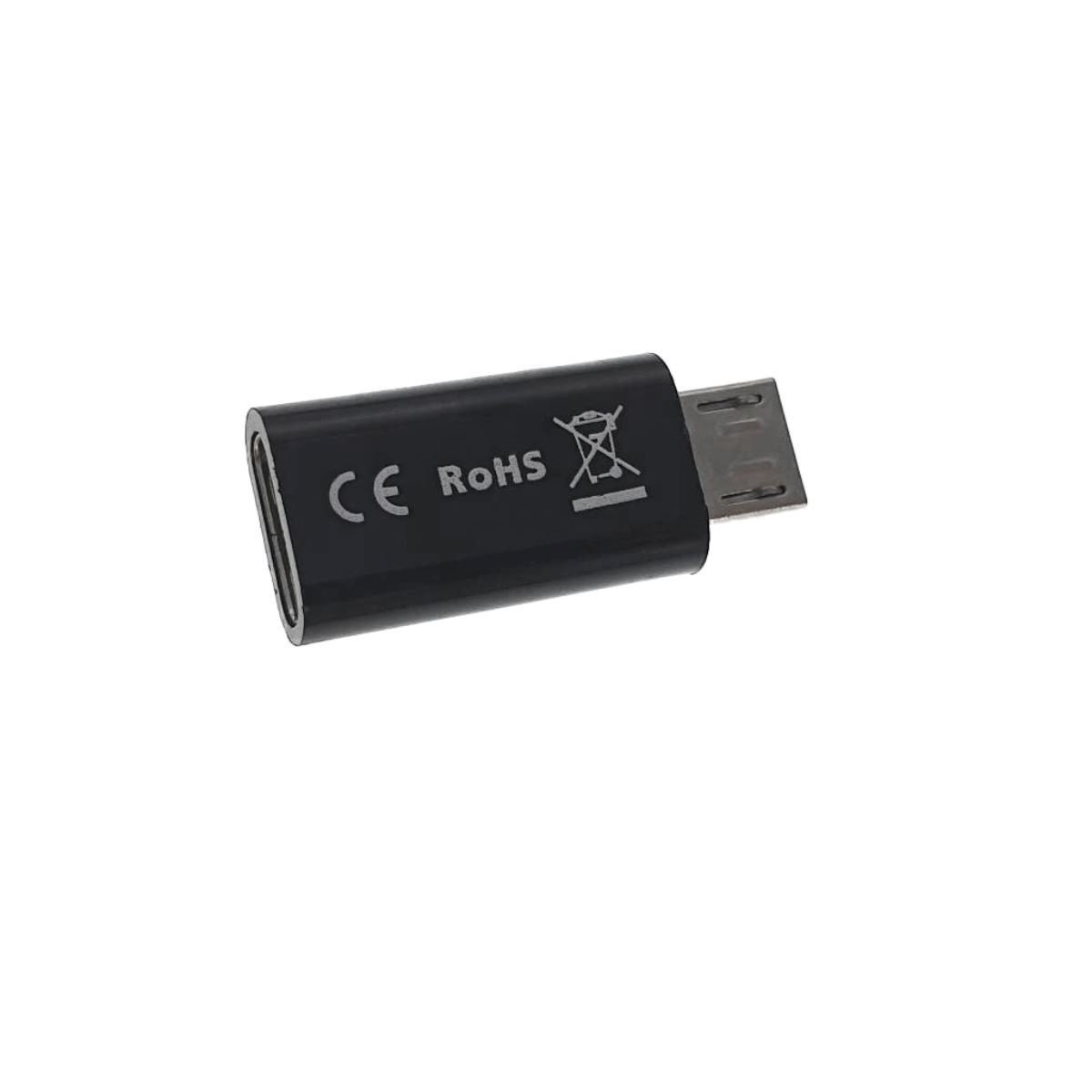 Adaptor OTG Lanberg 41852, USB tip C mama la microUSB 2.0 tata, date si incarcare, negru [6]