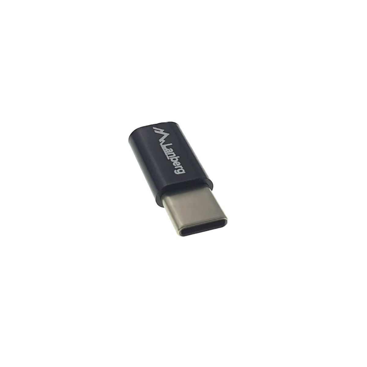 Adaptor OTG Lanberg 41853, microUSB 2.0 mama la USB tip C tata, date si incarcare, negru [5]