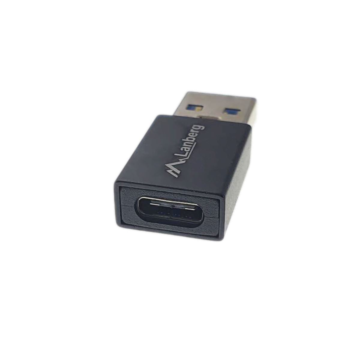 Adaptor OTG Lanberg 41854, USB tip C mama la USB 3.1 tata, date pana la 5Gb/s si incarcare, negru [6]