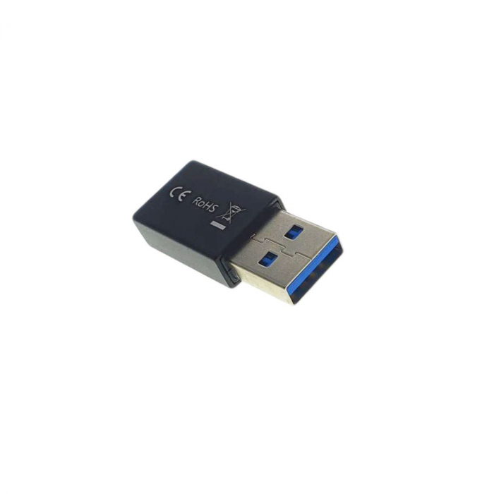Adaptor OTG Lanberg 41854, USB tip C mama la USB 3.1 tata, date pana la 5Gb/s si incarcare, negru [5]
