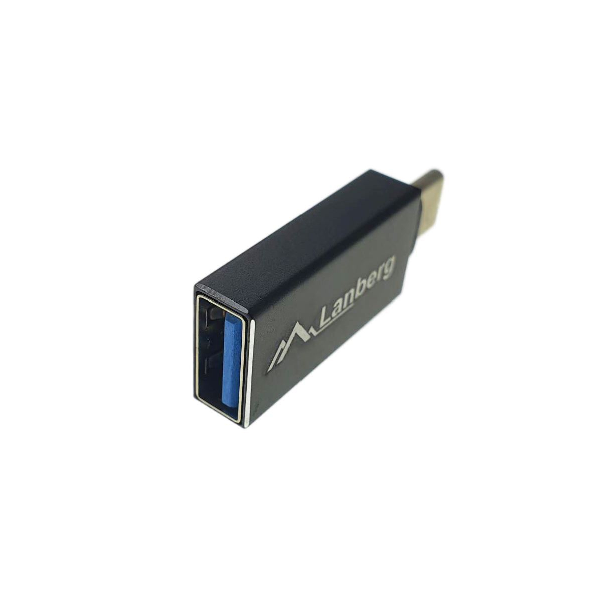 Adaptor OTG Lanberg 41855, USB 3.1 mama la USB tip C tata, date pana la 5Gb/s si incarcare, negru [6]