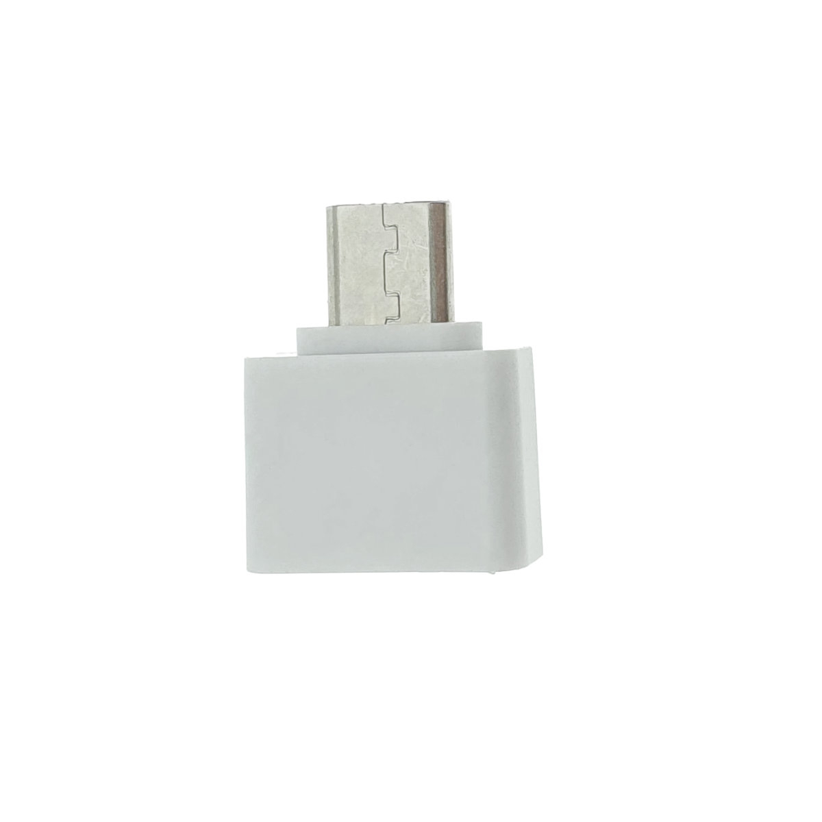Adaptor OTG USB 2.0 mama la microUSB tata, alimentare, conectare si transfer de date, alb [1]