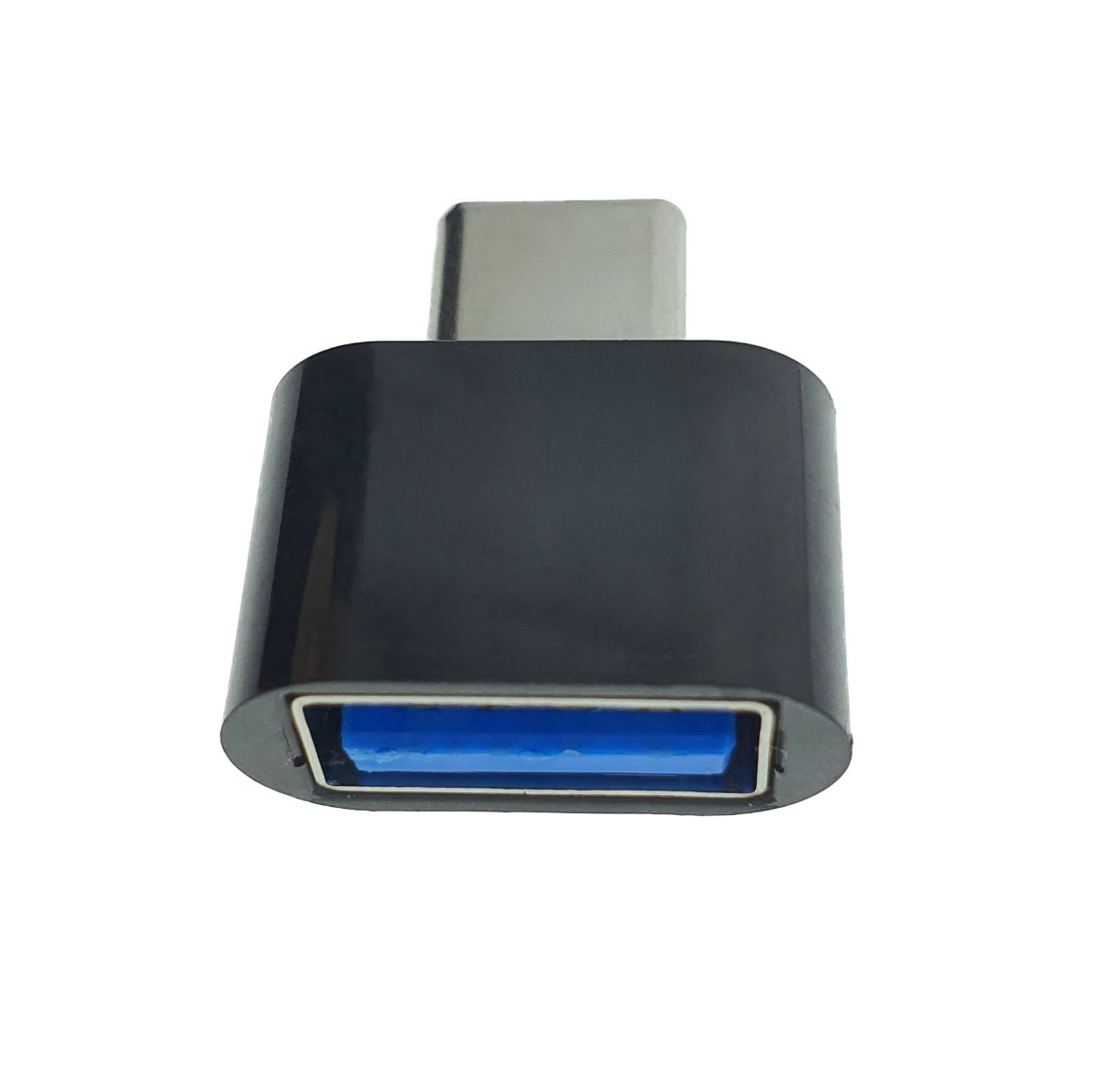Adaptor OTG USB 2.0 mama la USB tip C tata, alimentare, conectare si transfer de date, negru [9]