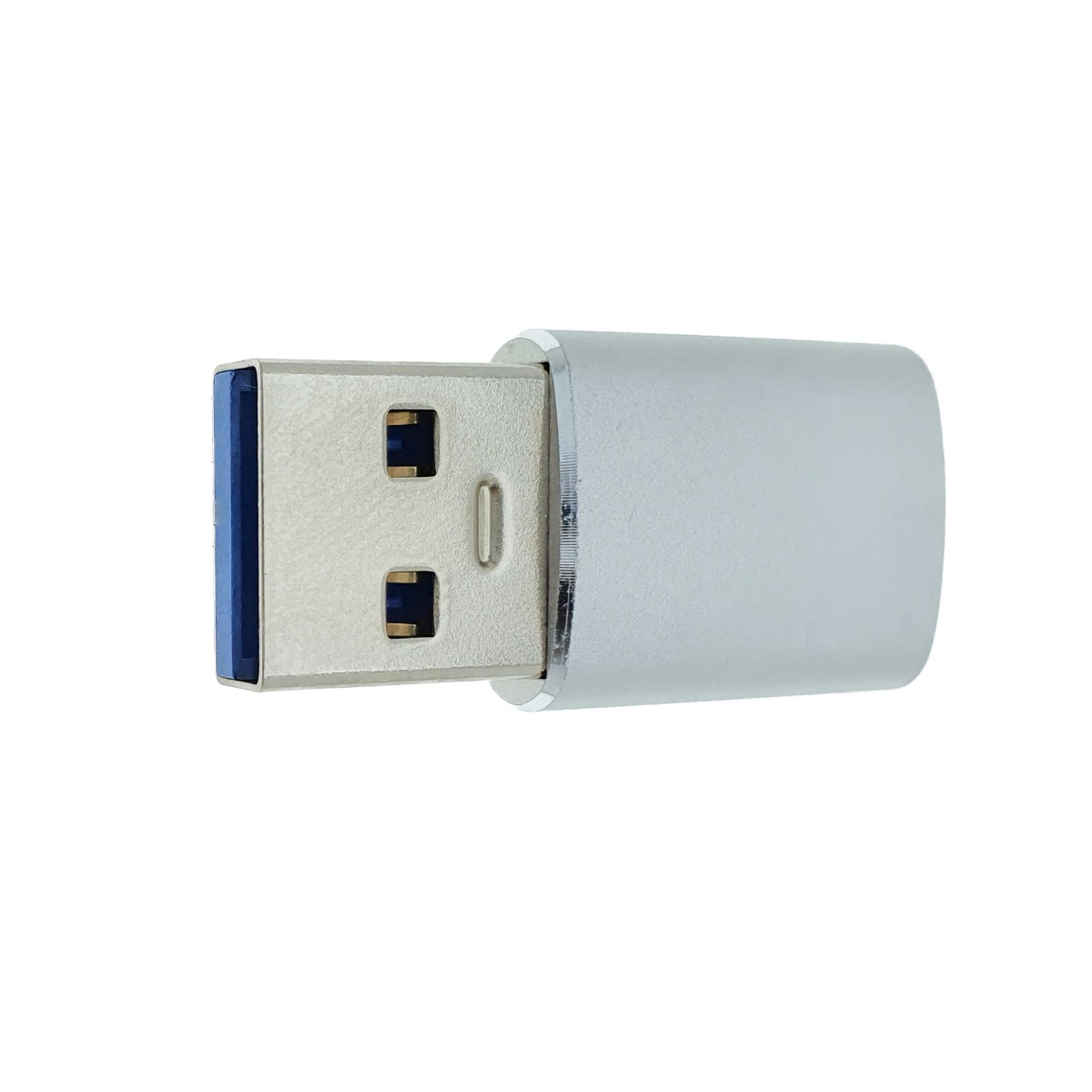 Adaptor OTG USB 3.1 tata la USB tip C mama, carcasa aluminiu, Data C 080, alimentare si transfer de date, gri [13]