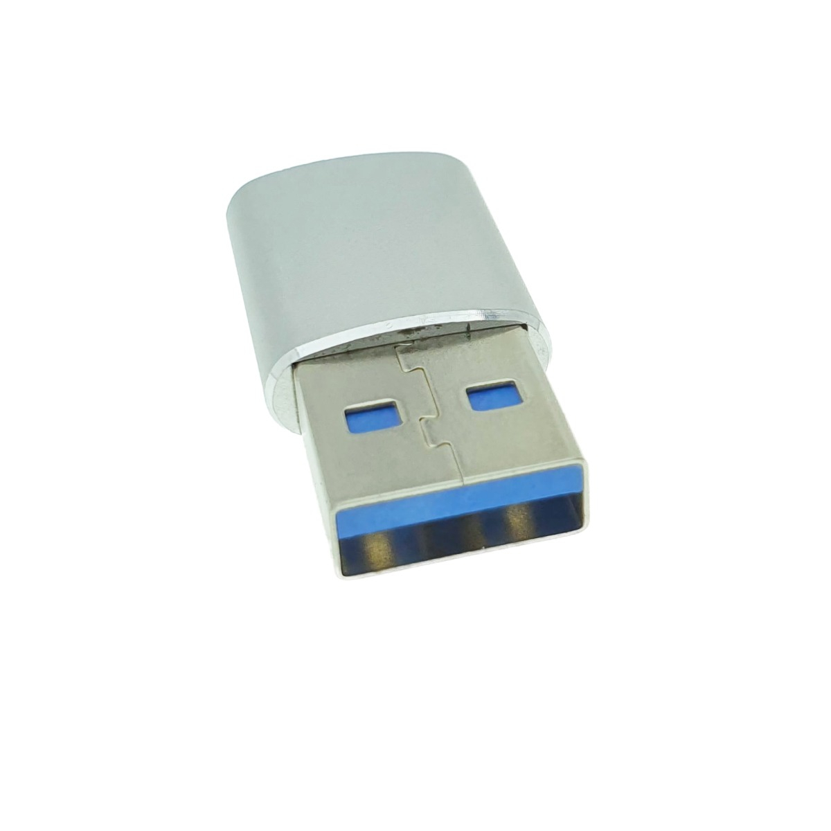 Adaptor OTG USB 3.1 tata la USB tip C mama, carcasa aluminiu, Data C 080, alimentare si transfer de date, gri [15]