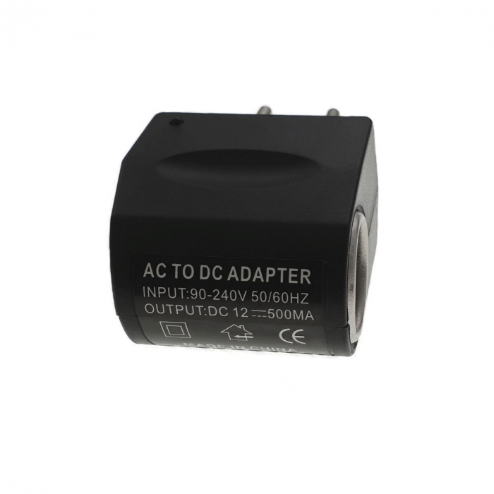 Adaptor priza la bricheta masina 220V-12V,0.5A,negru [4]