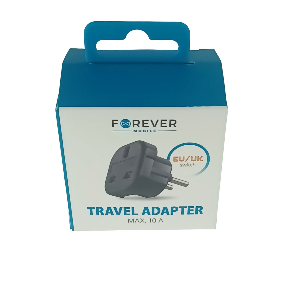 Adaptor priza UK la priza Europa, Forever 39437, 10A, negru [5]