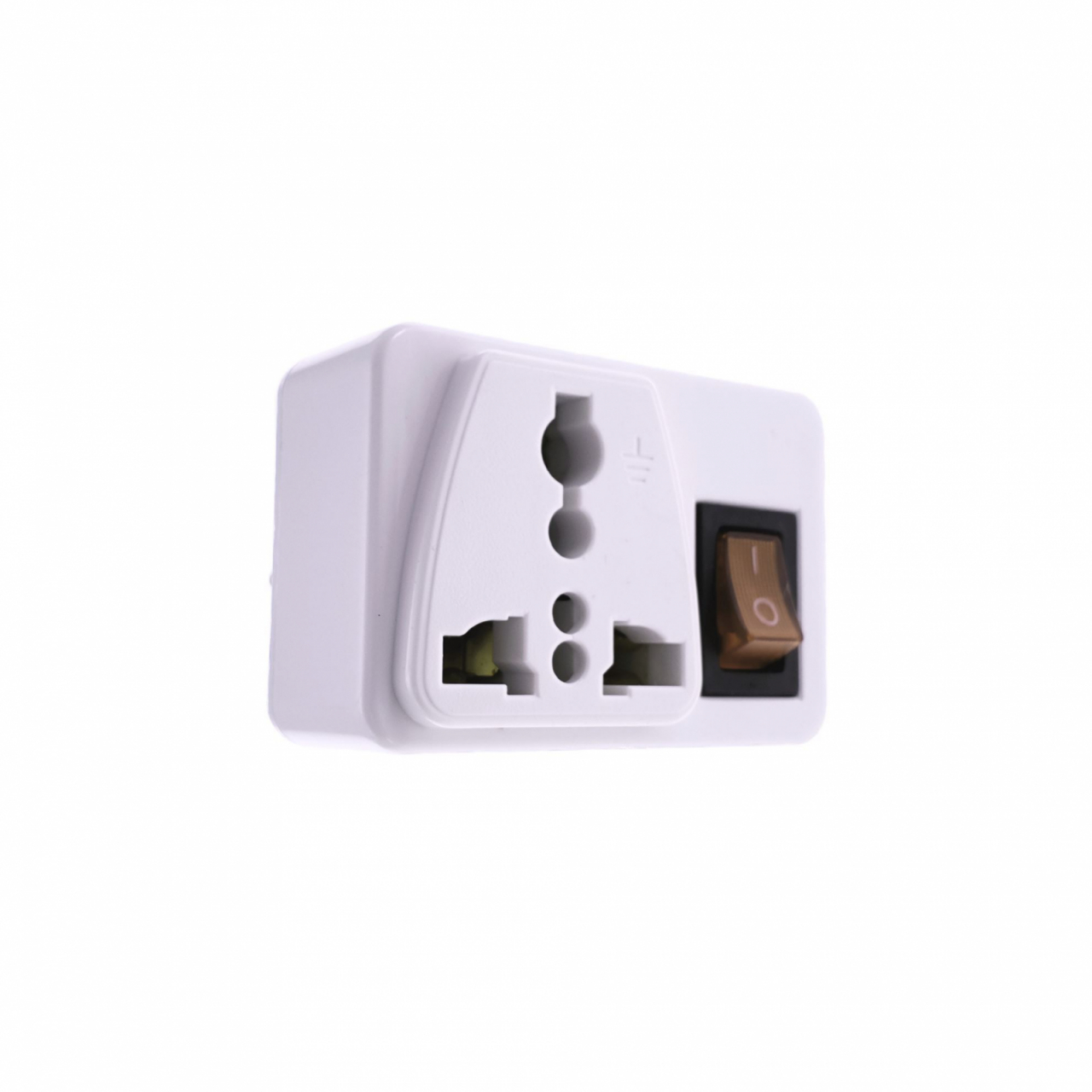 Adaptor priza US/UK la tip priza Europa, cu intrerupator, CB-06 , alb [4]