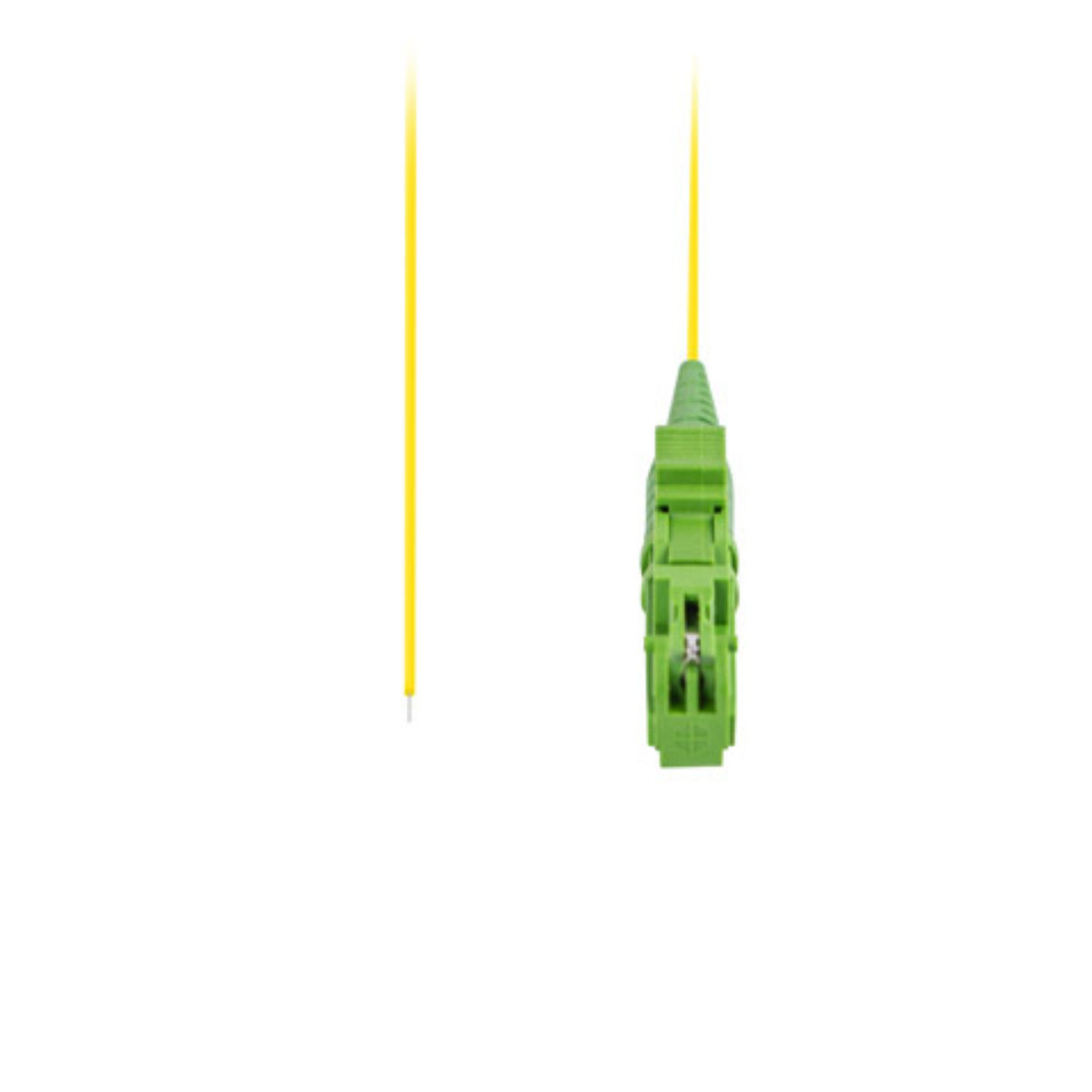 Adaptor retea fibra optica coada/Pigtail cu conector E2000/APC, lungime 2m, Lanberg 43354, Easy Strip SM OS2 G657A1, galben [2]