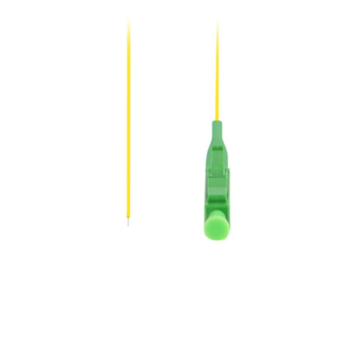 Adaptor retea fibra optica coada/Pigtail cu conector LC/APC, lungime 2m, Lanberg 43348, Easy Strip SM OS2 G657A1, galben [1]