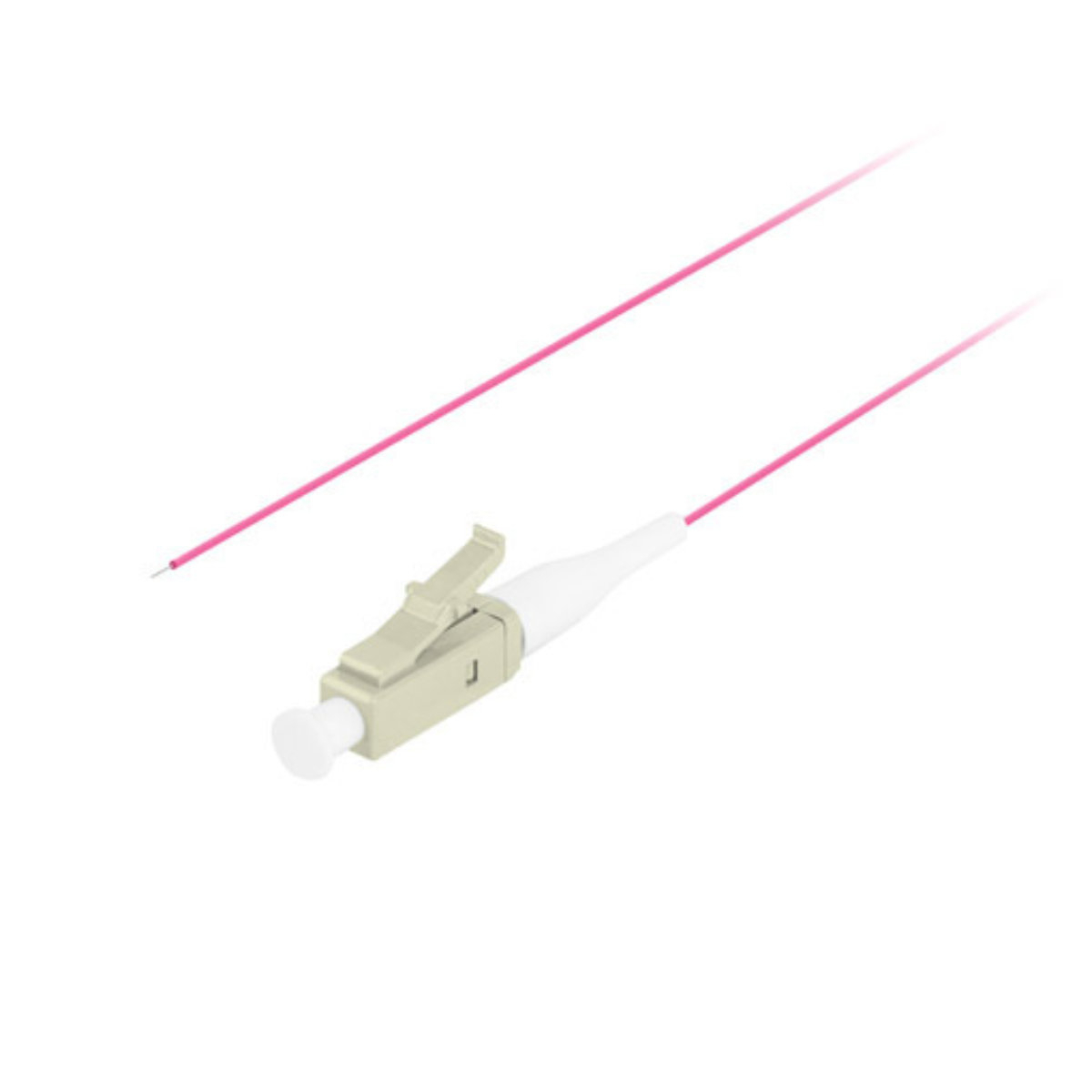 Adaptor retea fibra optica coada/Pigtail cu conector LC/UPC, lungime 2m, Lanberg 43359, Easy Strip MM OM4, violet [3]