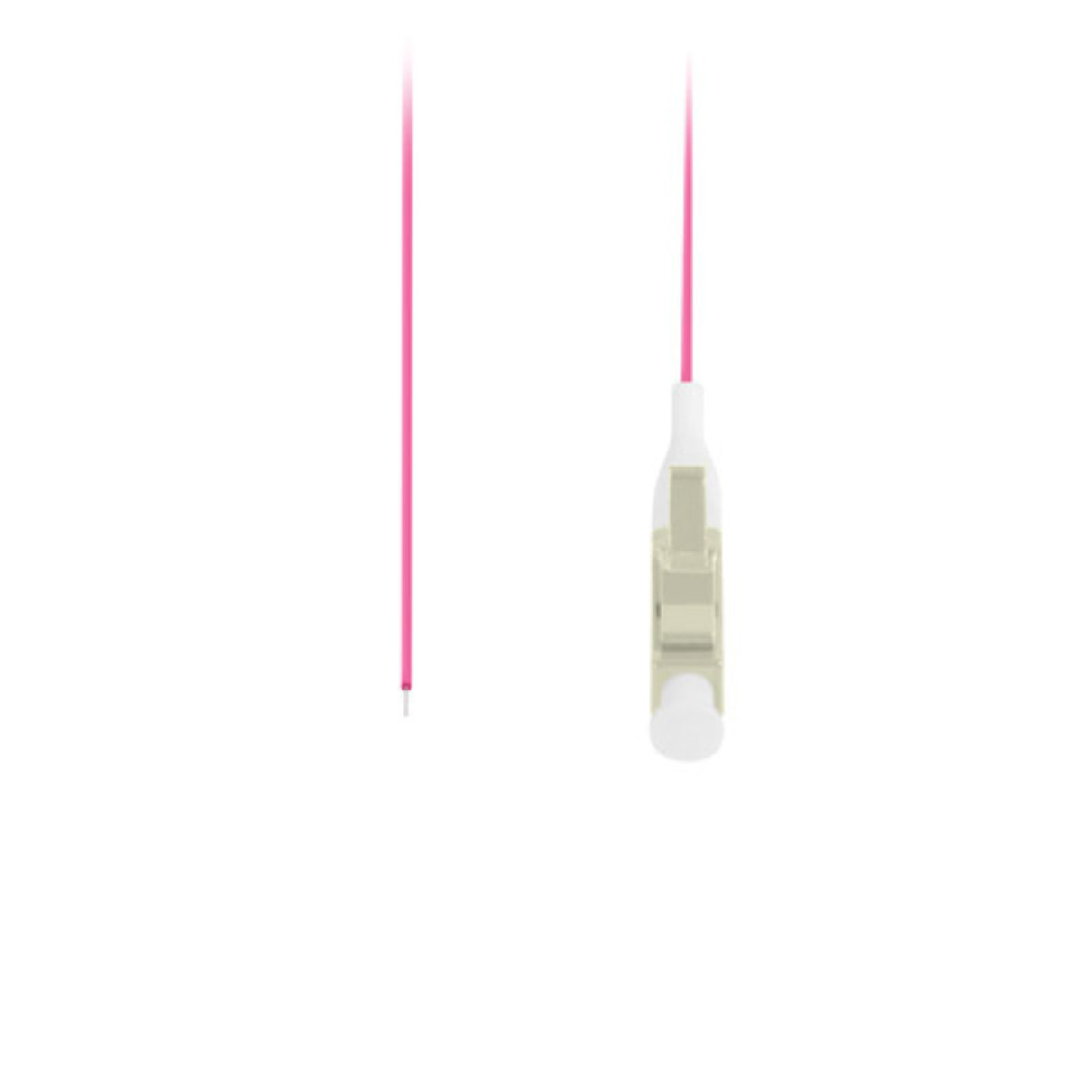 Adaptor retea fibra optica coada/Pigtail cu conector LC/UPC, lungime 2m, Lanberg 43359, Easy Strip MM OM4, violet [2]
