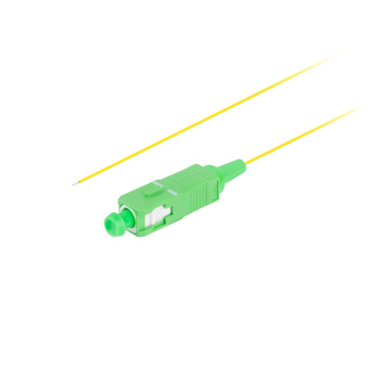 Adaptor retea fibra optica coada/Pigtail cu conector SC/APC, lungime 2m, Lanberg 43350, Semi Tight SM G657A1, galben [3]