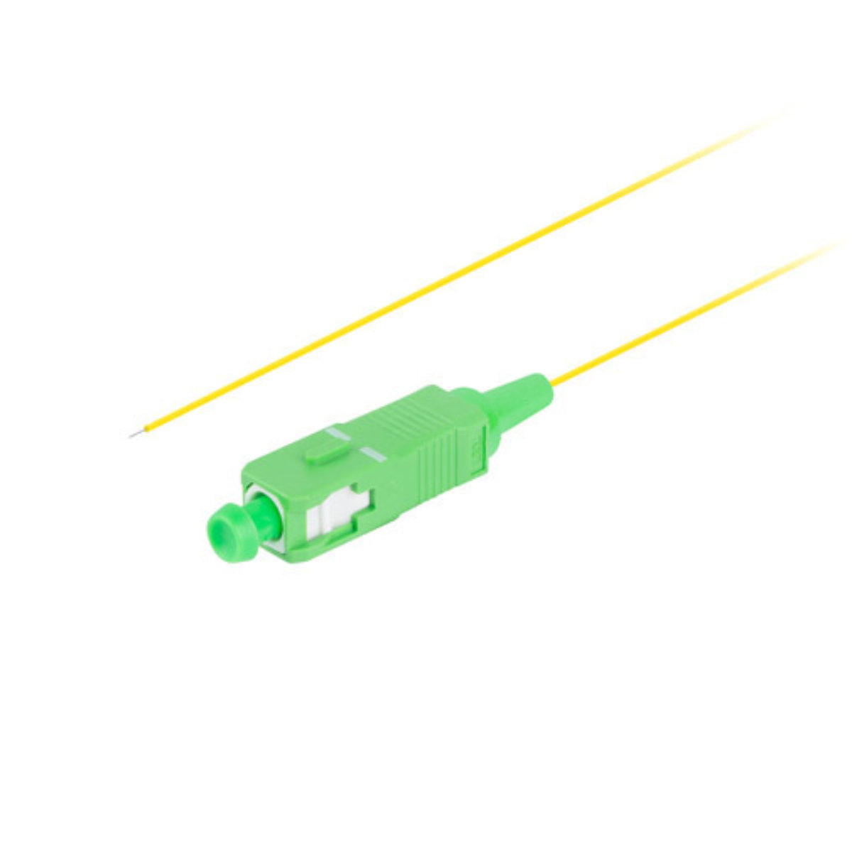 Adaptor retea fibra optica coada/Pigtail cu conector SC/APC, lungime 2m, Lanberg 43351, Easy Strip SM G657A1, galben [2]