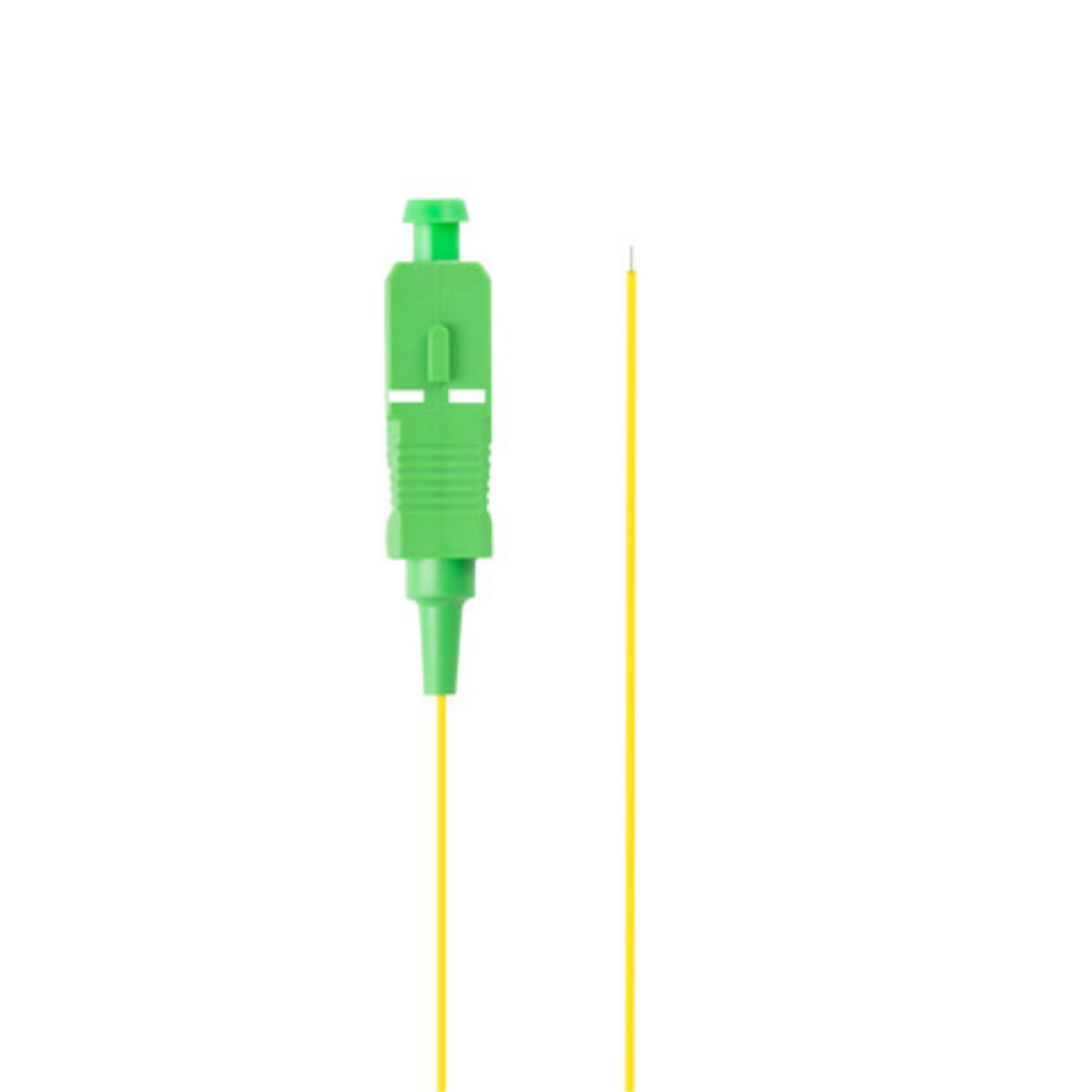 Adaptor retea fibra optica coada/Pigtail cu conector SC/APC, lungime 2m, Lanberg 43351, Easy Strip SM G657A1, galben [1]
