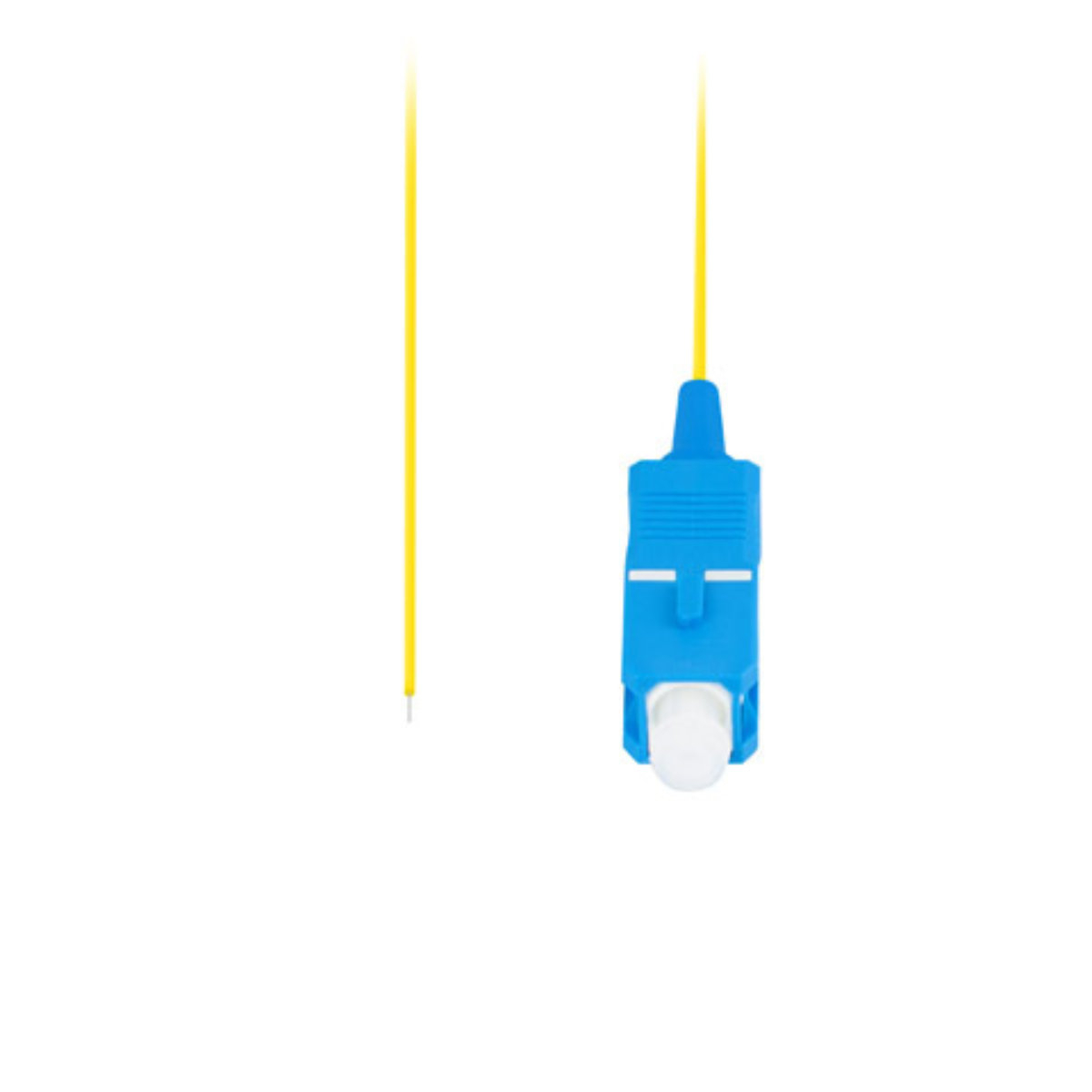 Adaptor retea fibra optica coada/Pigtail cu conector SC/UPC, lungime 2m, Lanberg 43352, Easy Strip SM G657A1, galben [1]