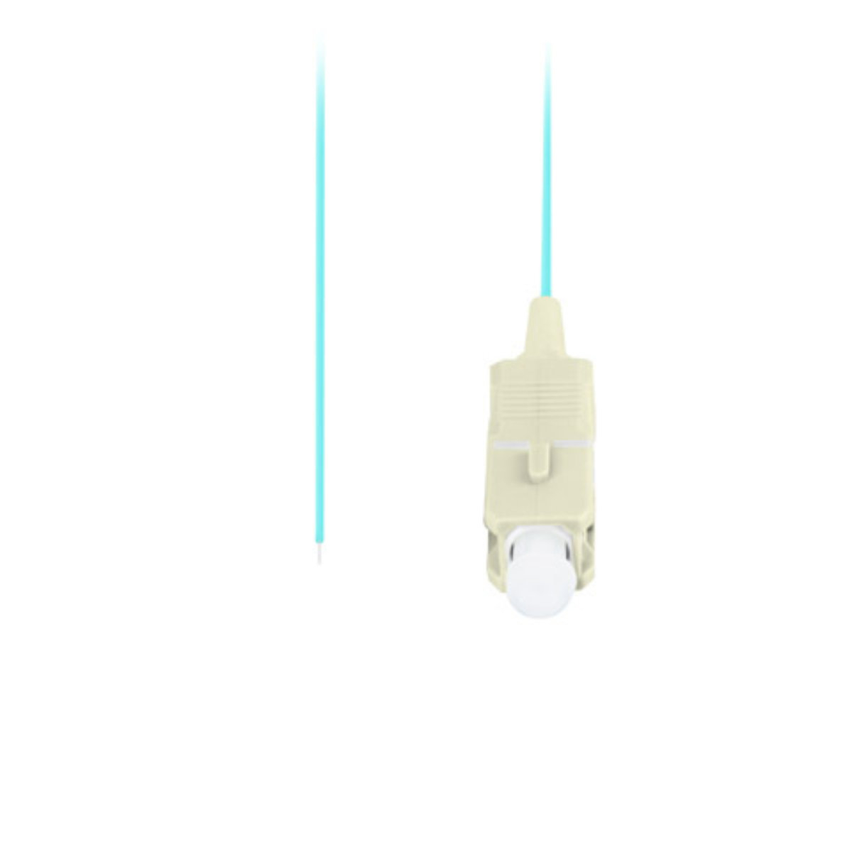 Adaptor retea fibra optica coada/Pigtail cu conector SC/UPC, lungime 2m, Lanberg 43355, Easy Strip MM OM3, turcoaz [3]