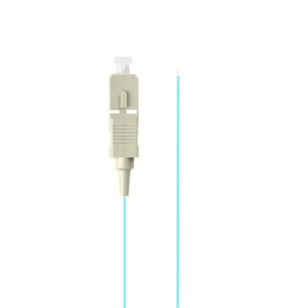 Adaptor retea fibra optica coada/Pigtail cu conector SC/UPC, lungime 2m, Lanberg 43355, Easy Strip MM OM3, turcoaz [1]